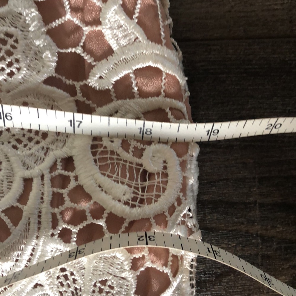 NWT DRESS THE POPULATION Lace Dress (S) - Ivory - Picture 8 of 14